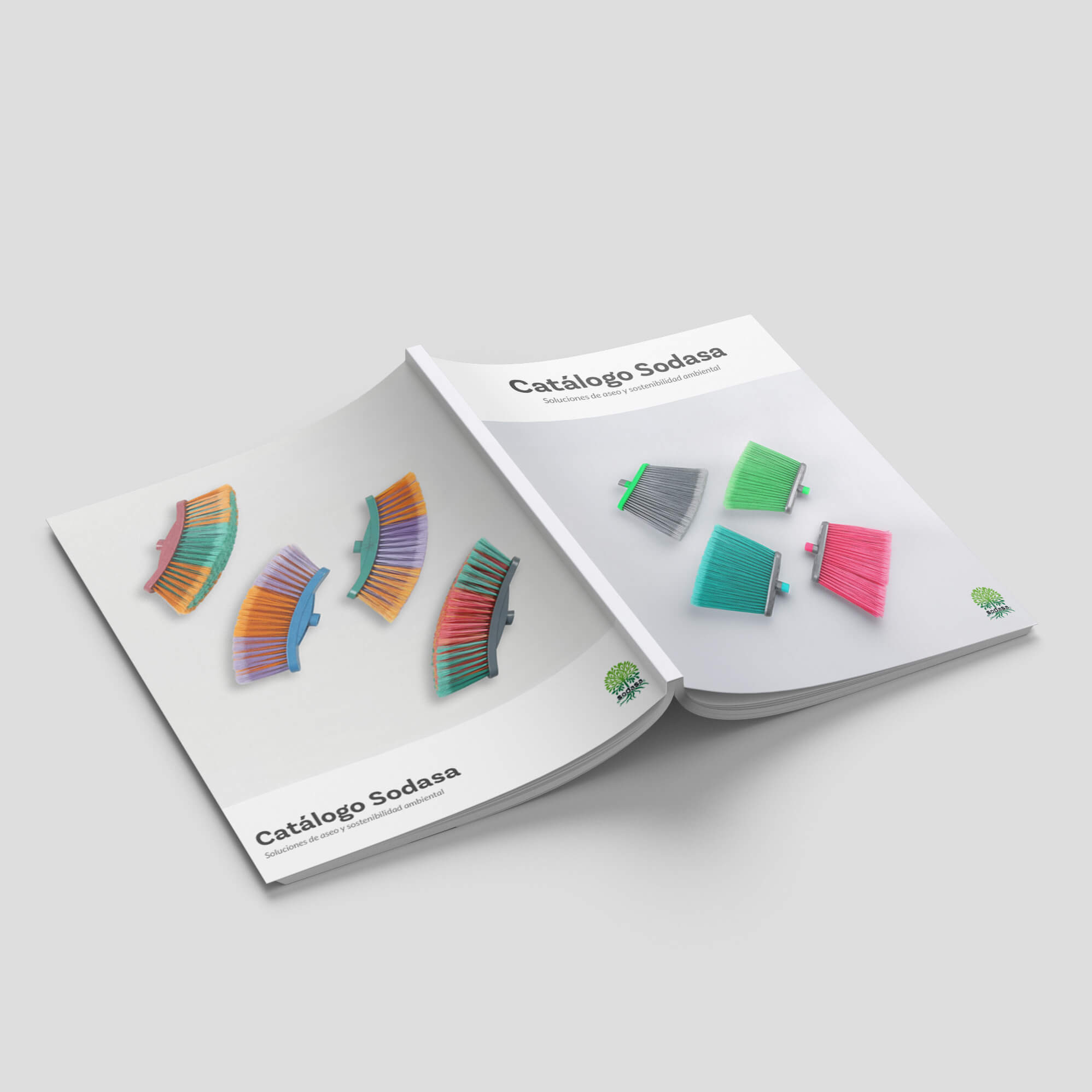 Brochure de productos de aseo.